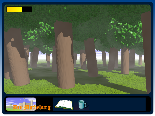 Screenentwurf: dieMatheburg - im Wald Screenentwurf: dieMatheburg - im Wald